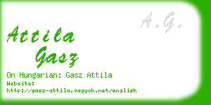 attila gasz business card